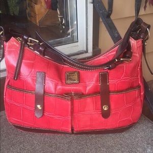 Dooney & Bourke Croco Embossed Satchel